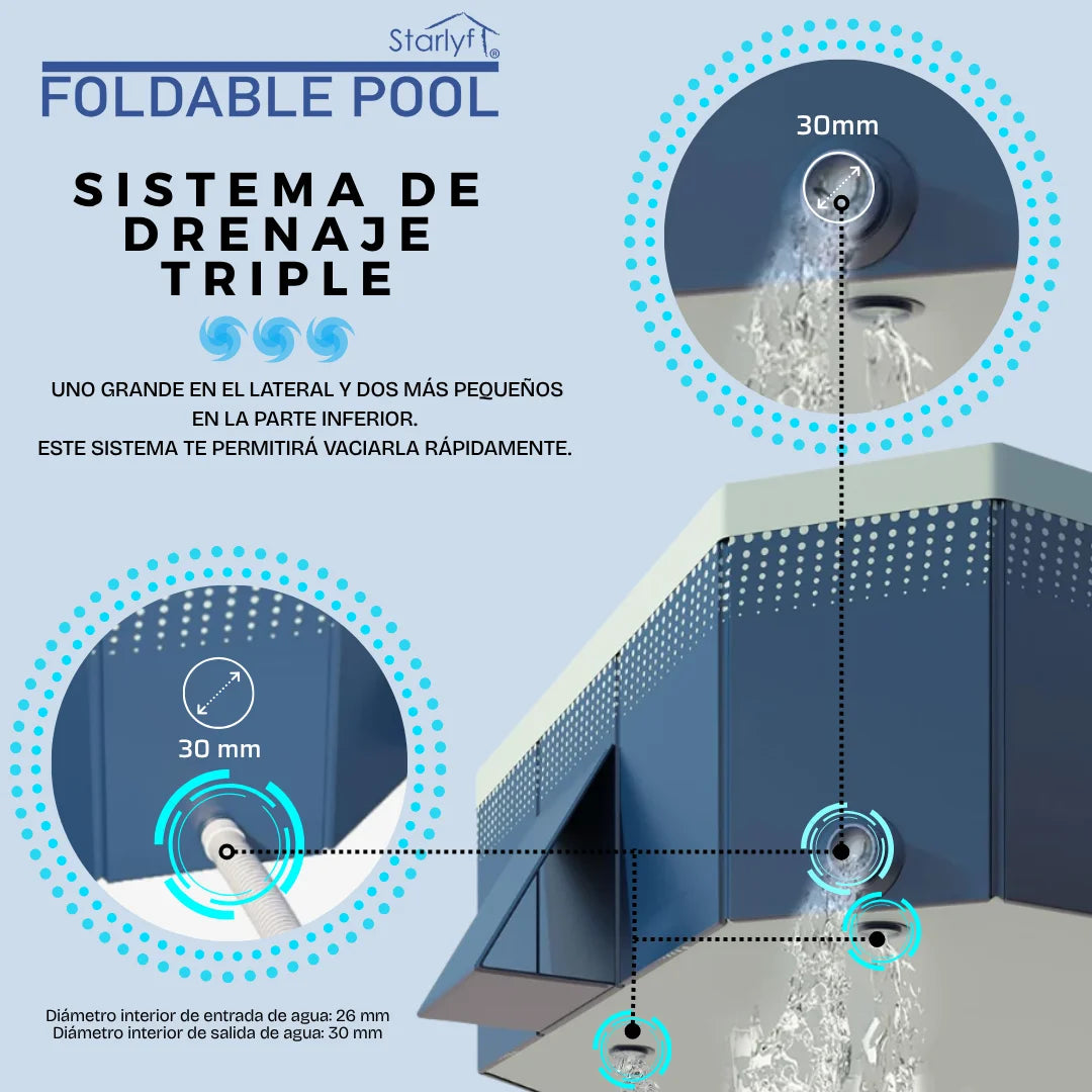 Piscina plegable y moldeable