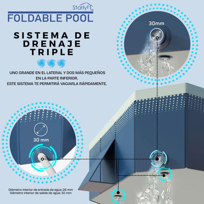 Piscina plegable y moldeable