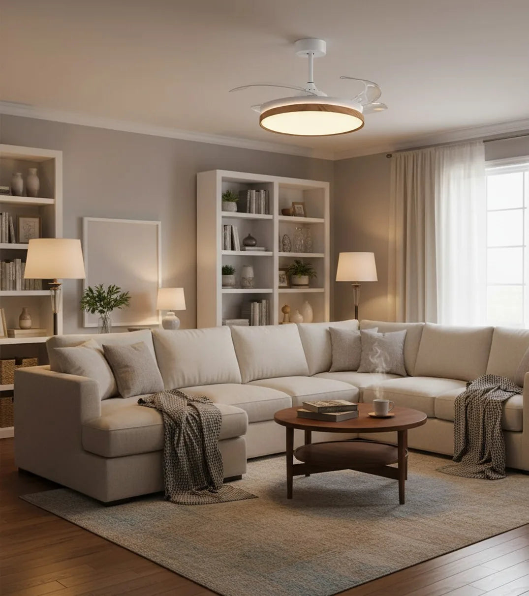 Ventilador de Techo con Luz LED