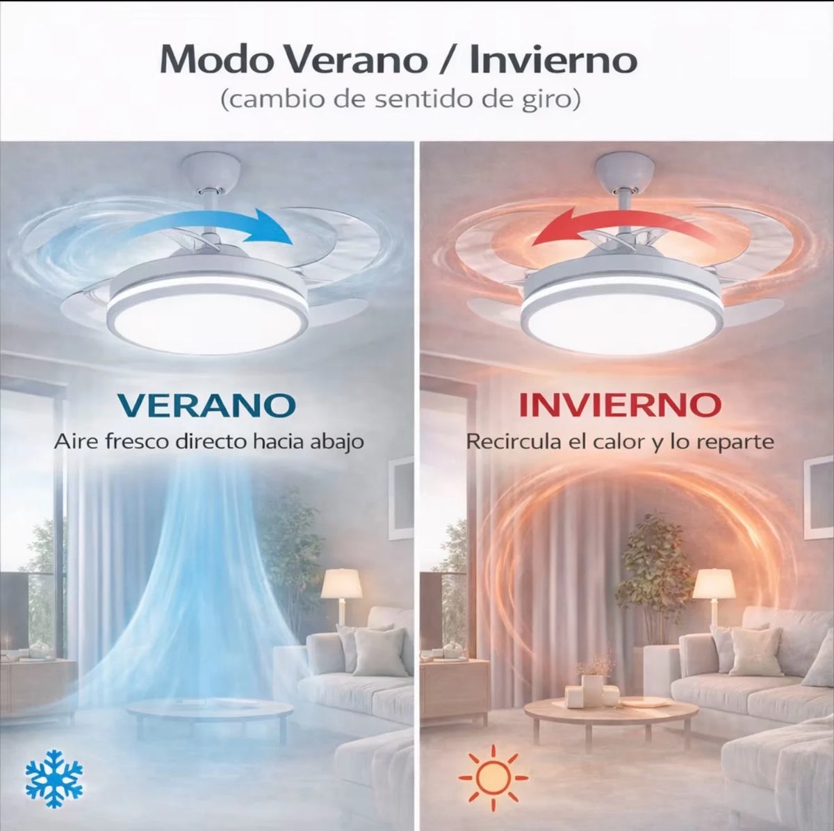 Ventilador de techo LED