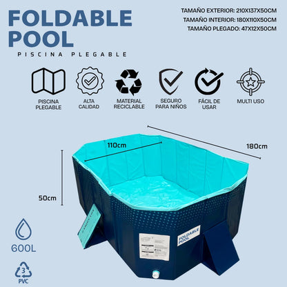 Piscina plegable y moldeable