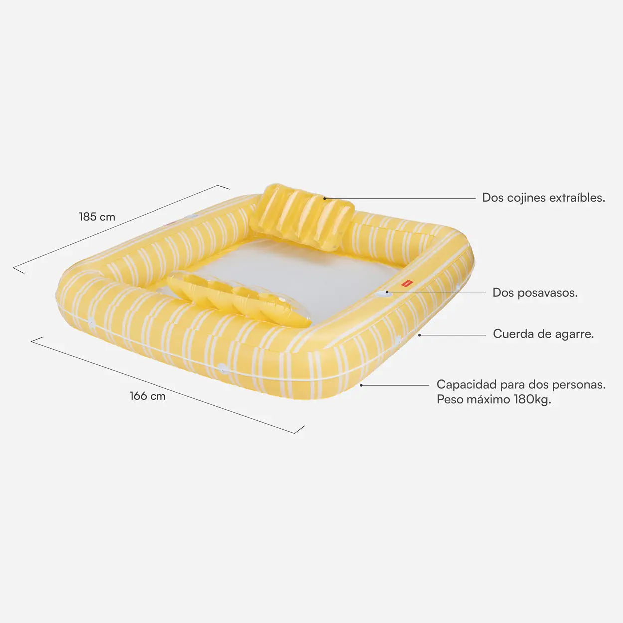 Colchoneta hinchable XXL