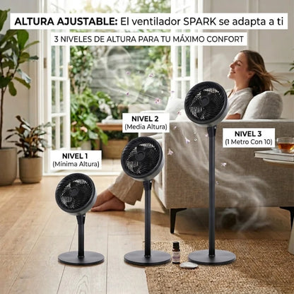 Ventilador de pie con aromaterapia