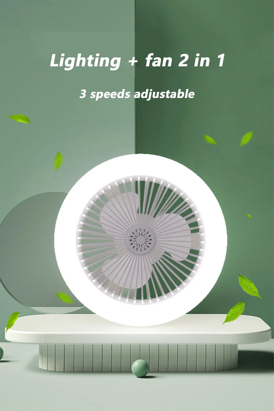 Mini ventilador lámpara